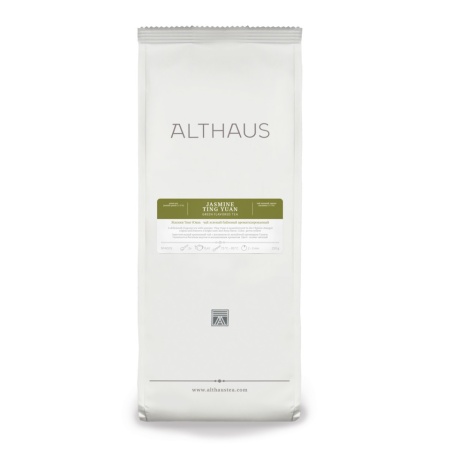 Althaus Loose Tea Jasmine Ting Yuan: ceai verde cu iasomie, ceai vrac, punga 250g
