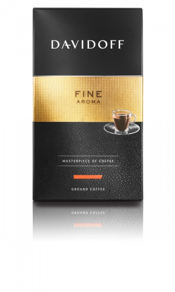Cafea Măcinată Davidoff Fine Aroma, 250 g, 100% Arabica, aciditate medie, corp mediu