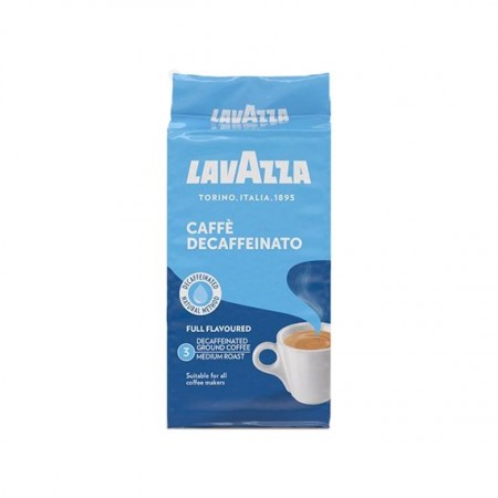 Cafea Macinata Lavazza Decaffeinated, Punga, 250g, 100% Arabica, Amestec de origini braziliene