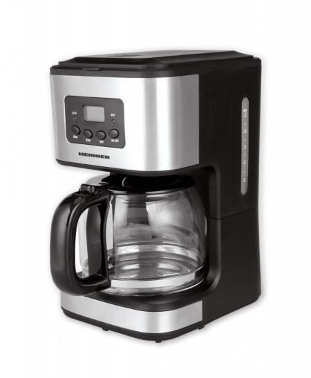 Cafetiera Heinner HCM-D915, display KCD, 1.5l in rezervor, 900W, programabil, negru