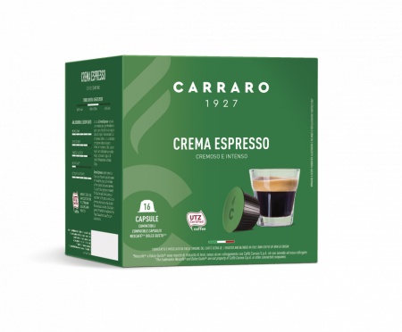 CARRARO Crema Espresso Capsule Cafea, tip Dolce Gusto, set – 16buc