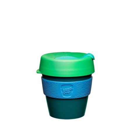 KeepCup Original - cana reutilizabila din polipropilena cu banda din silicon si capac din polipropilena