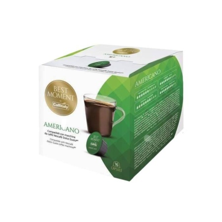 Caffitaly Capsule Cafea BEST MOMENT AMERICANO, tip Dolce Gusto, set – 16buC