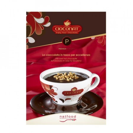 Cioconat PREMIUM Ciocolată Caldă Mix de Fondantă cu Extra-Dark, plic 35g, FARA GLUTEN