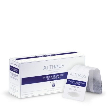 Althaus Grand Pack English Breakfast: Ceai Negru, T-Bag, 20 plicuri in cutie, 4g in plic