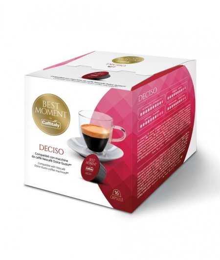 Caffitaly Capsule Cafea BEST MOMENT DECISO, tip Dolce Gusto, set – 16buc