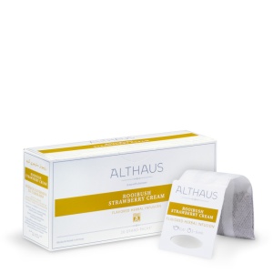 Althaus Grand Pack Rooibush Strawberry Cream: Rooibos Aromat, T-Bag, 20 plicuri in cutie, 4g in plic