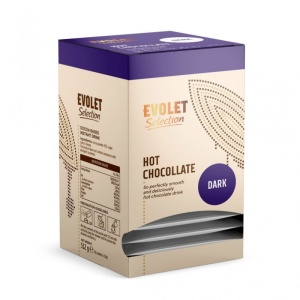 Ciocolata White Evolet Selection, neagra, 16 plicuri x 32g fiecare plic