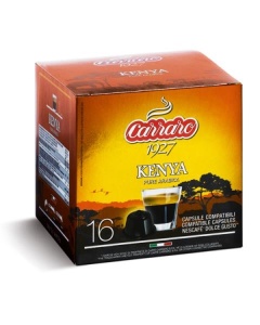 CARRARO Kenia Capsule Cafea Single Origin, tip Dolce Gusto, set – 16buc