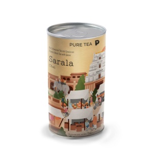 Pure Tea Bio Loose Sarala Chai - ceai negru aromat in cutie, 160gr