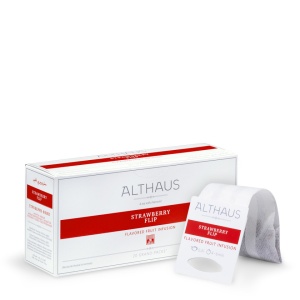 Althaus Grand Pack Strawberry Flip: Infuzie Fructe, T-Bag, 20 plicuri in cutie, 4g in plic