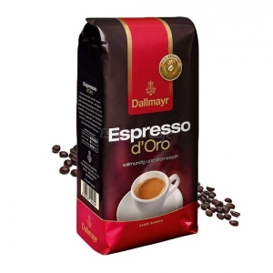 Cafea boabe Dallmayr Espresso D`oro, 1kg, cafea Amestec, Aroma Intensa, Crema Culoare Inchisa, Pentru Espressor