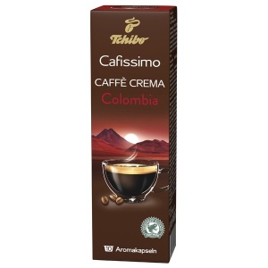 Capsule cafea Tchibo Cafissimo Caffe Crema Colombia Andino, 10 capsule, 80 g