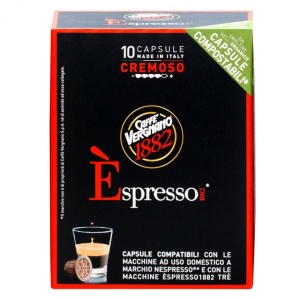 Capsule cafea Vergnano espresso 1882 Nespresso Cremoso, 10 capsule, 50 g