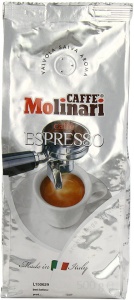 Cafea Boabe Molinari Espresso, Punga 1kg, Cafea Amestec, Arabica 50%, Robusta 50%, Ciocolata si Cacao