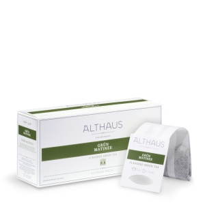 Althaus Grand Pack Green Matinee: Ceai Verde Aromat, T-Bag, 20 plicuri in cutie, 4g in plic