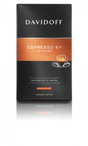 Cafea Măcinată Davidoff Espresso 57 Intense, 250 g, 100% Arabica, aciditate mare, corp mediu