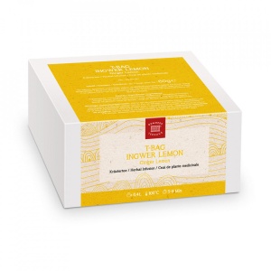 Ceai Demmers T-Bag Lemon Ginger, 20 plicuri, 60 grame