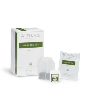 Althaus Deli Pack China Zu Cha: Ceai Verde China, 20 plicuri în cutie, 1,75g ceai în plic din hartie