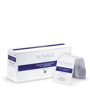 Althaus Grand Pack English Breakfast: Ceai Negru, T-Bag, 20 plicuri in cutie, 4g in plic