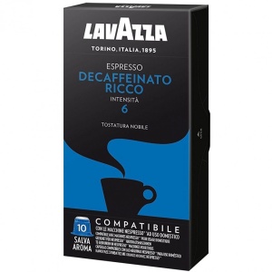 Capsule cafea Lavazza TIP Nespresso Decaffeinato Ricco, 10 capsule, 55 grame