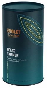 Ceai EVOLET Selection infuzie TUB - Relax Summer, 150g ceai in tub din carton, peentru relaxare