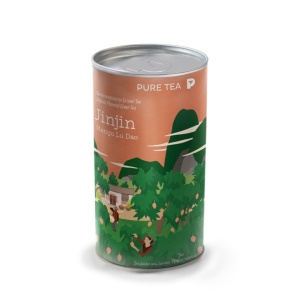 Pure Tea Bio Loose Jinjin Mango Lu Dao - ceai verde chinezesc in amestec cu ulei de mango, la cutie, 150gr