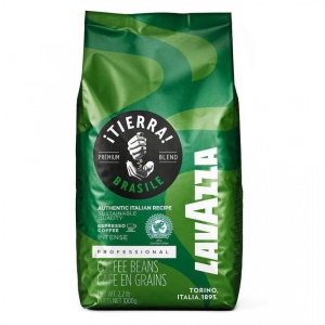 Cafea Boabe Lavazza Tierra Brasile Intense, 1kg, Brazilia, cafea amestec, note de ciocolata neagra, gust intens