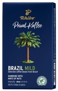 Cafea Macinata Tchibo Privat Kaffee BRAZIL MILD GRANDE, 250g, Aroma Bogata, Note de Nuci, BRAZILIA