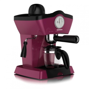 Espressor Heinner CHARM, espresso si capuccino, 3.5 bar, 4 cesti, Visiniu