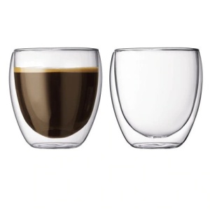 Set pahare espresso Lavazza cu perete dublu 80 ml 2 buc
