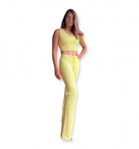 Pantaloni sport galbeni