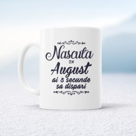 Nascuta in August ai 5 secunde sa dispari