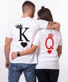 Set cuplu "K & Q CARDS"