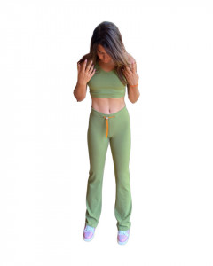 Pantaloni sport kaki