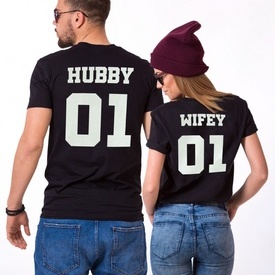 Set cuplu "HUBBY WIFEY"