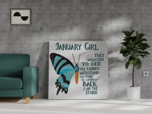 Canvas January Girl [Capricorn/Vărsător]