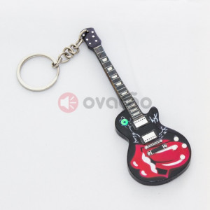 Porta-Chaves Guitarra Tongue Tribute - Rolling Stones