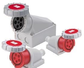 JSL Fichas e Tomadas Industriais Tomada Parede IP67 Cab 18 - 25 mm2 / 63 amp -