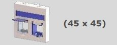 JSL - Espelho RJ45 dupla KEYSTONE