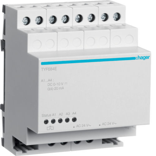 TYF684E - Actuador analógico expansão 4 canais HAGER EAN:3250616059955