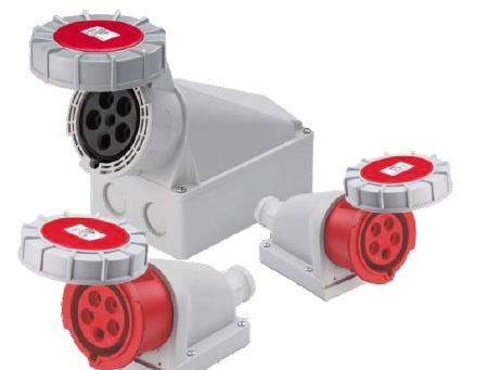 JSL Fichas e Tomadas Industriais Tomada Parede IP67 Cab 12 - 17 mm2 / 32 amp -