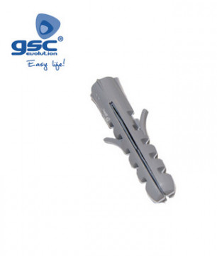 000301305 - Saco de 100 plugues de expansão de nylon cinza de 6 mm 8433373013056