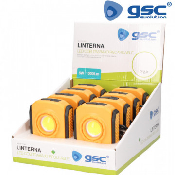 201815002 - Lanterna de trabalho LED COB 6W regarregável
