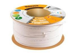 210603 -8424450153031 TELEVES - Cabo coaxial µSKY CXT-5 PVC EcaClass B 24VAtC Ø 0,8/3,5/5,0mm Branco