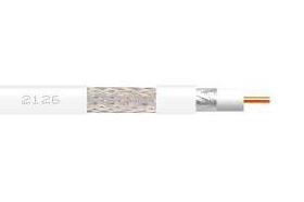 2126 -8424450137550 TELEVES - Cabo Coaxial T-100 PVC ITED Eca Class A 16VAtC Ø 1,13/4,8/6,6mm Branco