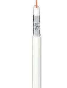212801 -8424450137659 TELEVES - Cabo Coaxial CXT PVC ITED Eca Class A 19VAtC Ø 1,00/4,5/6,5mm Branco