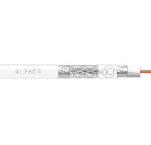 414802 -8424450168110 TELEVES - Cabo Coaxial SK6Fplus PVC Eca Class A+ Blindagem Tripla TSH 19VAtC.A Ø 1,00/4,6/6,8mm Branco