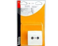4372 -8424450043721 TELEVES - Tomada Cascata TV-FM Tipo T4 (Blister T1)