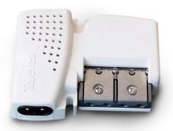 560541 -8424450166581 TELEVES - Amplificador Apartamento PicoKom 1e/1s "Easy F": 47...790MHz G 12/24dB Vs 100/105dBµV Auto-Ajustável 12V-150mA